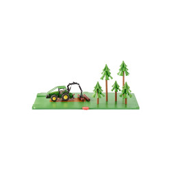 Jucarie Siku set forestier cu tractor si copaci 1:50, 540x270 mm # 5605