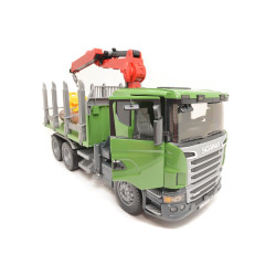 CAMION FORESTIER SCANIA CU MACARA BRUDER # 03524