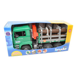 CAMION FORESTIER MAN CU MACARA DE INCARCARE BRUDER # 02769