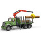 Jucarie Bruder, camion Mack transport lemne, 1:16, 610x188x270 mm # 02824