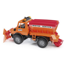 CAMION DE DESZAPEZIRE CU PLUG DE ZAPADA MB-UNIMOG BRUDER # 02572