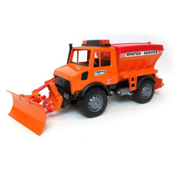 CAMION DE DESZAPEZIRE CU PLUG DE ZAPADA MB-UNIMOG BRUDER # 02572