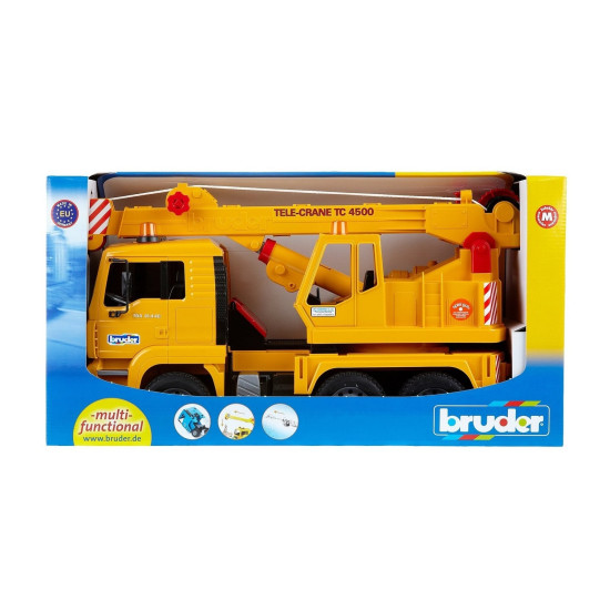 Jucarie Bruder, camion Man cu macara, 1:16, 425x175x242 mm # 02754