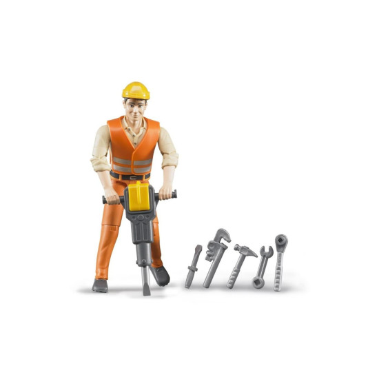 FIGURINA BARBAT CONSTRUCTOR SI ACCESORII BRUDER # 060020