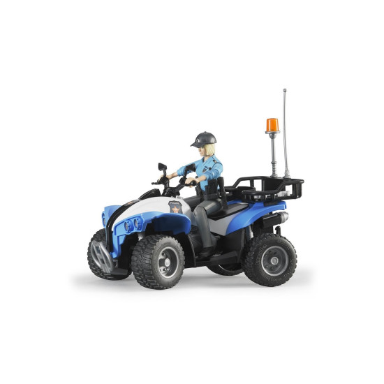 ATV DE POLITIE CU FIGURINA BARBAT POLITIST BRUDER # 63010