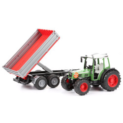 Jucarie Bruder, tractor Fendt 209 S cu remorca, 1:16, 560x130x150 mm # 02104