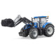 Jucarie Bruder, tractor New Holland T7.315 cu incarcator frontal, 1:16, 460x175x205 mm # 03121